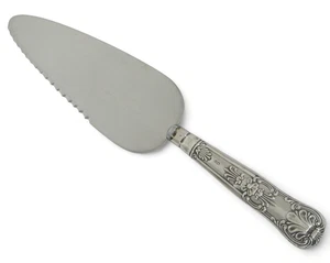 Vintage 1960 Sterling Silver Kings Pattern Cake Server Pie Tart Serving Knife HB - Picture 1 of 10