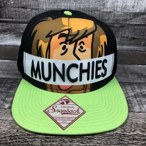 The Munchies Scooby-Doo Verde Negro Snapback Sombrero Peludo Gorra Ajustable - Imagen 1 de 7