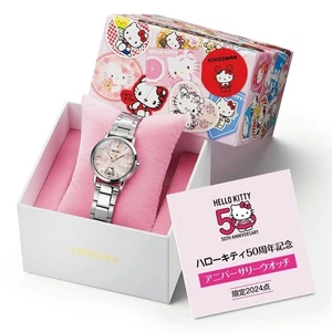 Hello Kitty 50th Anniversary Watch Seiko Collaboration Model Limited 2024 NEW - Picture 1 of 9