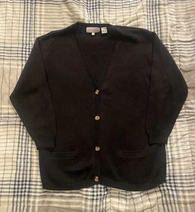 Cardigan maglione maglia nero Westbound vintage anni 90 unisex adulto taglia large grunge - Foto 1 di 7