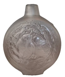 ANTIKE R LALIQUE DEUX MOINEAUX BAVARDANT VASE - Bild 1 von 8