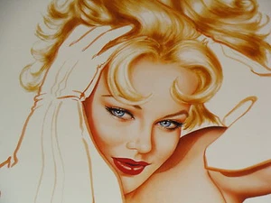 OLIVIA BERARDINIS LIMITED EDITION "RHONDA II" DUAL SIGNED NUMBERED ART PRINT - Picture 1 of 11