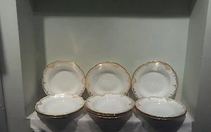 10er Set Wedgwood Suppenschalen mit Goldrand X4560 Gilman Collamore ca. 1920 - Bild 1 von 12