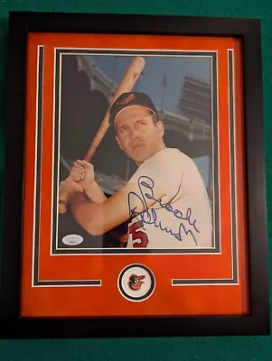 Brooks Robinson Signed Framed 8x10 Photo Baltimore Orioles JSA COA - Image 1 of 3
