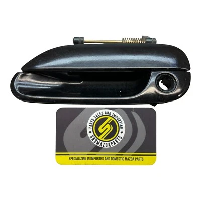 Блестящая черная левая ручка внешней двери водителя для Mazda Miata MX5 99-05 годов выпуска от оригинального производителя No2 - Изображение 1 из 2