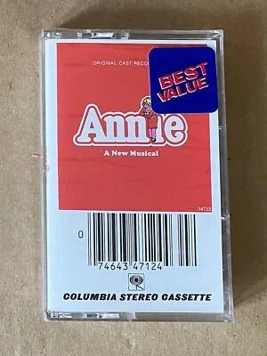 Vintage 1977 Annie - Original Cast Recording Cassette - CBS - New, Sealed - Image 1 of 4