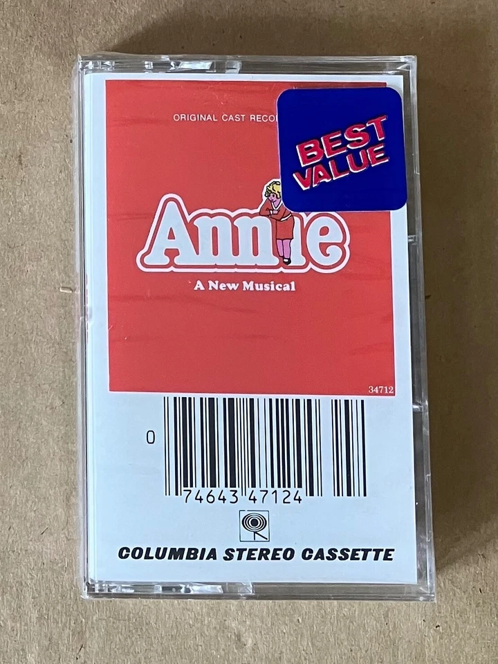 Vintage 1977 Annie - Original Cast Recording Cassette - CBS - New, Sealed - Image 1 of 4