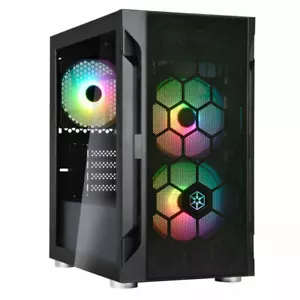 Silverstone SST-FAH1MB-PRO MATX/Mini-ITX ARGB Gaming Case - Picture 1 of 8