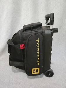 Brunswick 1 Ball Rolling Bowling Bag Retractable Handle Shoe Storage Pockets - Picture 1 of 10