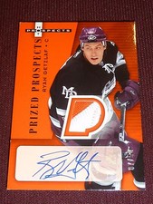 2005-06 Hot Prospects Ryan Getzlaf AUTO / PATCH RC 7/50 2CLR RARE Red Hot Prized