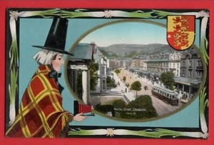 CAERNARVONSHIRE LLANDUDNO VIGNETTE WALISISCHE LADY KAMERA SERIE STRASSENBAHN MOSTYN ST - Bild 1 von 1