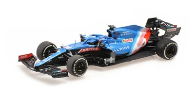 Minichamps 1:43 ALPINE F1 TEAM A521 FERNANDO ALONSO HUNGARY GP 2021 - Image 1 of 3
