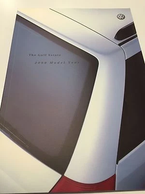 Original first year 2000 Model Year Volkswagen Golf Estate UK sales brochure - Изображение 1 из 4