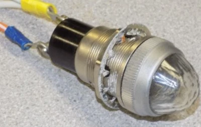 Lámpara de Panel Steampunk 75W 125V Vintage DIALCO 1" BLANCA/CLARA Foto 1 de 3