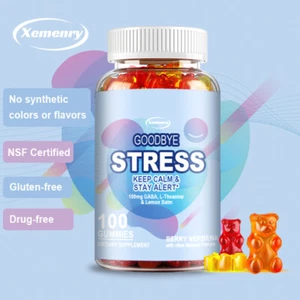 Goodbye Stress - GABA, L-Theanine, Anxiety Relief, Sleep Support, Brain Health - Picture 1 of 11
