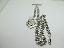 1922 Albert pocket watch chain solid silver very good condition.