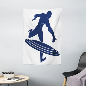 Superhero Tapestry Muscular Hero Man Print Wall Hanging Decor - Picture 1 of 3