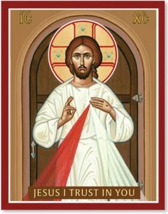 dmi - Impresión de Iconos de Jesús Divina Misericordia 8"x10" EE. UU. IMPRESIÓN CATÓLICA ULTRA SATINADA - Imagen 1 de 1