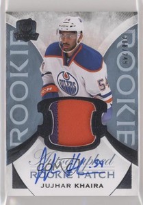 2015-16 Upper Deck The Cup /249 Jujhar Khaira #153 RPA Rookie Patch Auto RC