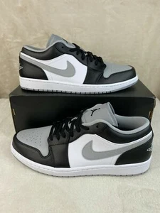 Nike Air Jordan 1 Low Shadow Light Smoke Grey Toe 553558-039 Men's Size 10.5 - Picture 1 of 7
