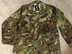 Italian Woodland Vegatato BDU Digital Camouflage Shirt - Size LR - Bild 1 von 4