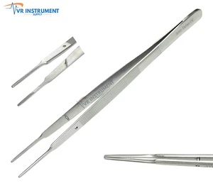 Gerald Gewebepinzette 7" gerade zarte gezackte Spitze deutscher Edelstahl - Bild 1 von 5