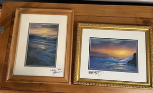 Two Signed Prints: Wilfrido, and Garcia. Ocean about 16" X13" including Frames - Picture 1 of 24
