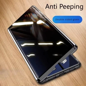 360 Anti Peeping Privacy Double Sided Tempered Glass Case For Samsung Galaxy S25 - Picture 1 of 40
