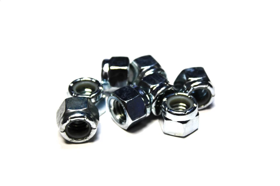 TRINITY FASTENER (50)3/8"-16 Nylon Insert Lock Nuts (Zinc Plated) Nylock