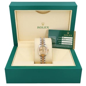 B&P Rolex Datejust 179173 26mm Champagne Index Luminous Dial & Fluted Bezel - Picture 1 of 12