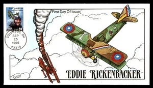 MayfairStamps US FDC 1995 Ohio Eddie Rickenbacker Collins First Day Cover aar_94 - Picture 1 of 2