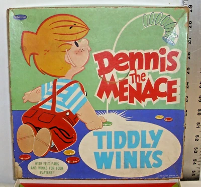 DENNIS THE MENACE TIDDLY WINKS GAME 1961 WHITMAN BOXED - Image 1 of 4