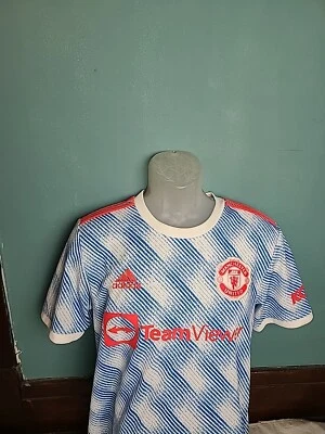 Adidas Cristiano Ronaldo Manchester United Away Soccer Jersey #7 Men's Medium M - Image 1 of 4