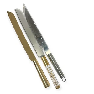 Lenox 890861 Opal Innocence Flourish and Unbranded Dessert Knife Set, 3 Pcs - Picture 1 of 8