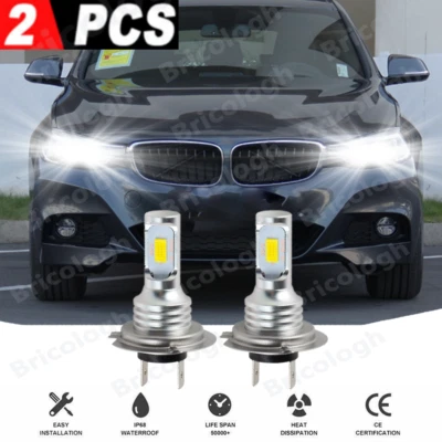 For BMW 3 Series 330i 320i 328i 2X 6000K White LED Headlight Bulb High/Low Beam - Image 1 of 4