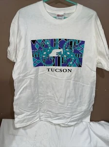 Vintage Desert souvenir Tucson, Arizona Geico Logo T-Shirt Size L - Picture 1 of 11