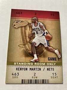 02-03 Fleer Authentix Kenyon Martin #92 Standing Room Only SSP  /25