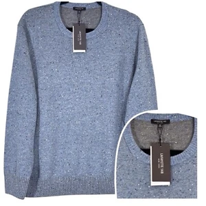 Lafayette 148 New York Sweater Womens 2X Blue Dusk Donegal Wool Cashmere NWT - Picture 1 of 11