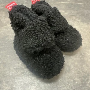 myggpp Infant Baby Slippers Girls Boys Black Size 6-12 Month Crib Shoes - Picture 1 of 7