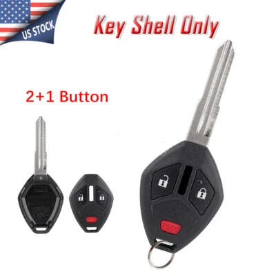 Carcasa en blanco con llavero de 3 botones para Mitsubishi Lancer Endeavor Outlander Mirage Foto 1 de 4