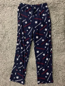 Club Room Pants Mens Medium Navy Blue Flannel Lounge Pajama Christmas Scrooge - Picture 1 of 10