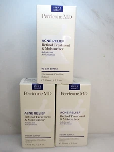 PERRICONE MD ACNE RETINOL TREATMENT & MOISTURIZER 2 OZ SET OF 3 EXP: 07/2025 - Picture 1 of 4