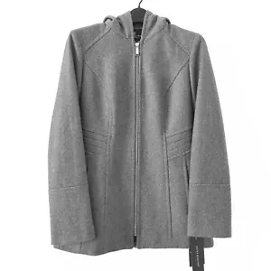 NWT London Fog Wool Car Coat, Medium Gray Heather, XXSP, 00P, 0P, $195 - Picture 1 of 13