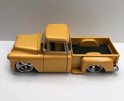 JADA DUB City Old-skool 1955 CHEVY Step-side Pickup Truck 1:24 DIECAST 90369   - Image 1 of 4