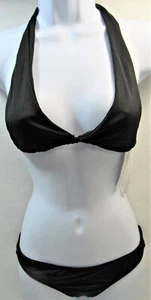 Traje de Baño Majestic Natación Dos Piezas Bikini Junior Talla Pequeña Negro Nuevo - Imagen 1 de 7
