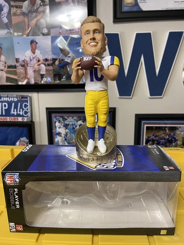 Cooper Kupp Los Angeles Rams Super Bowl LVI Champions MVP Bobblehead Doll Bobble Cover
