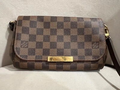 Auténtico bolso bandolera de cuero Louis Vuitton Favorite Pm Damier Level Foto 1 de 4
