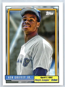 2022 Topps Archives 1992 Topps Base Major League Debut #372 Ken Griffey Jr - Picture 1 of 2