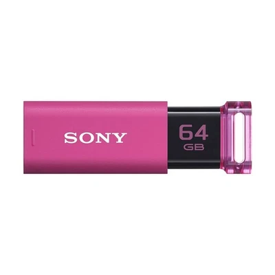 Sony USB Memory USB3.0 64GB Pink Capless USM64GU P Flash Drive Computer Japan - Image 1 of 4