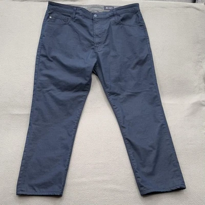 Pantalones de mezclilla AG para hombre 38x34 Tellis modernos ajustados 5 bolsillos tela italiana elástica Foto 1 de 4